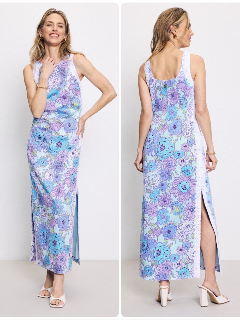 Lilly Pulitzer Marleigh Stretch Maxi Shift Dress NWT Size 14 - Picture 3 of 16